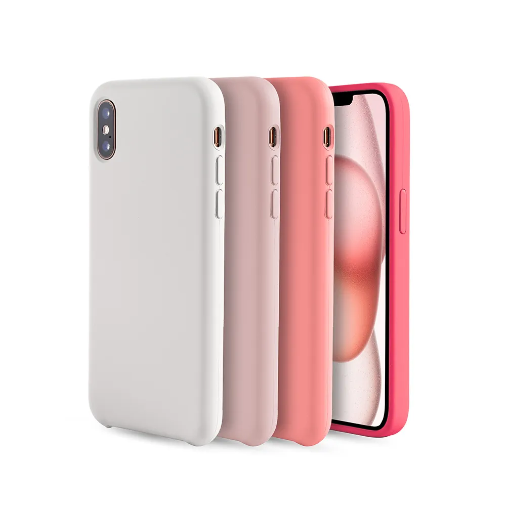 【General｜春櫻系列】iPhone X 手機殼 iX 液態矽膠保護殼 保護套