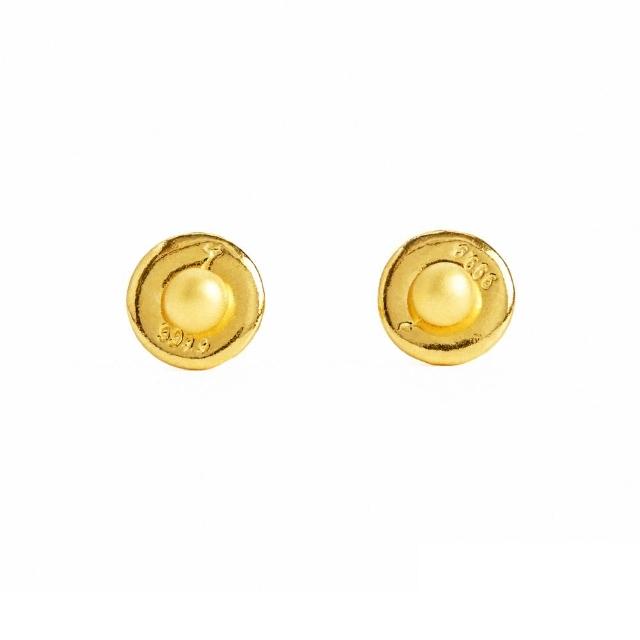 【Just Gold 鎮金店】波波珠 黃金耳環