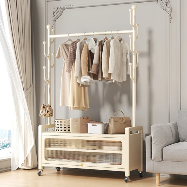 致尚辦公 加厚鋼架 160前帘(頂天立地架 衣帽架 防塵衣櫃