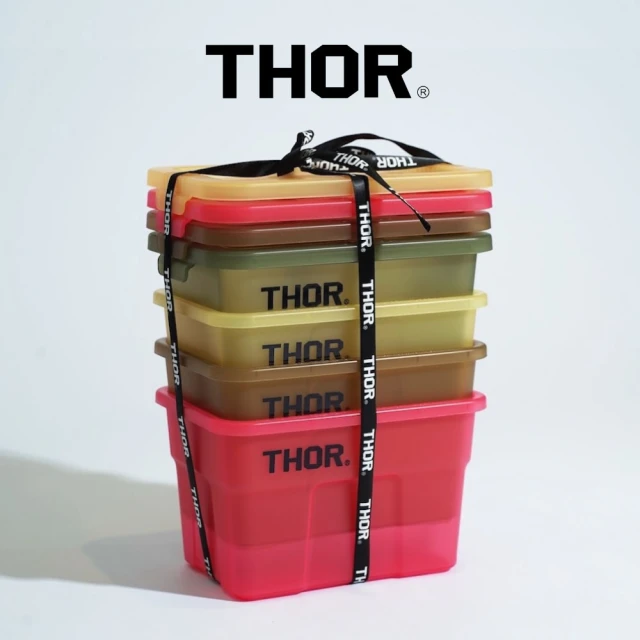 THOR 聖誕限定款 Mini迷你收納箱 1L 四件組含緞帶 交換禮物 收納盒 附蓋子小物箱 聖誕禮物