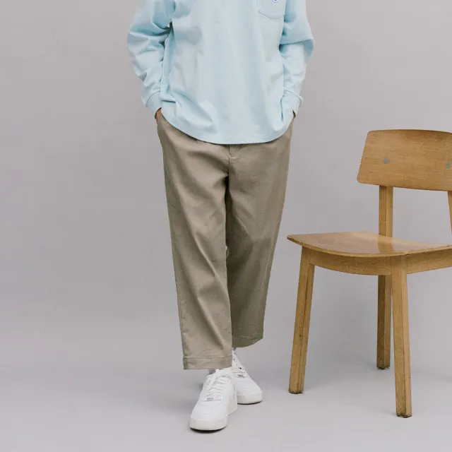 【plain-me】男女款Billy Pants 斜紋棉比例神褲 褲子 PLN3565(長褲 休閒褲)