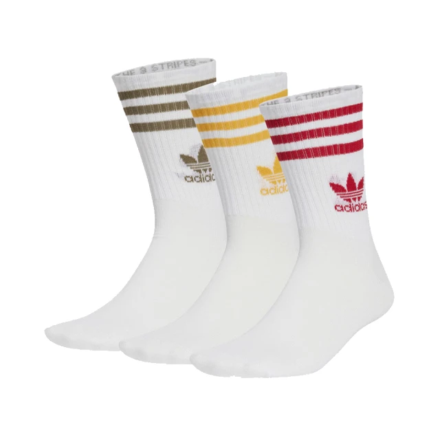 adidas 愛迪達 中筒襪 三雙 CREW SOCK 3STR 男女 - IX7511