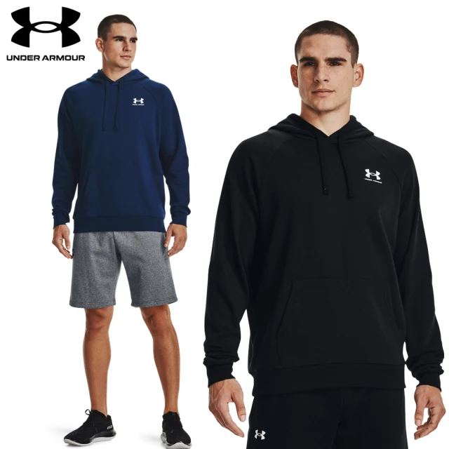 UNDER ARMOUR UA官方直營 男 Rival Cotton長袖LOGO帽T_1366723(2色任選)