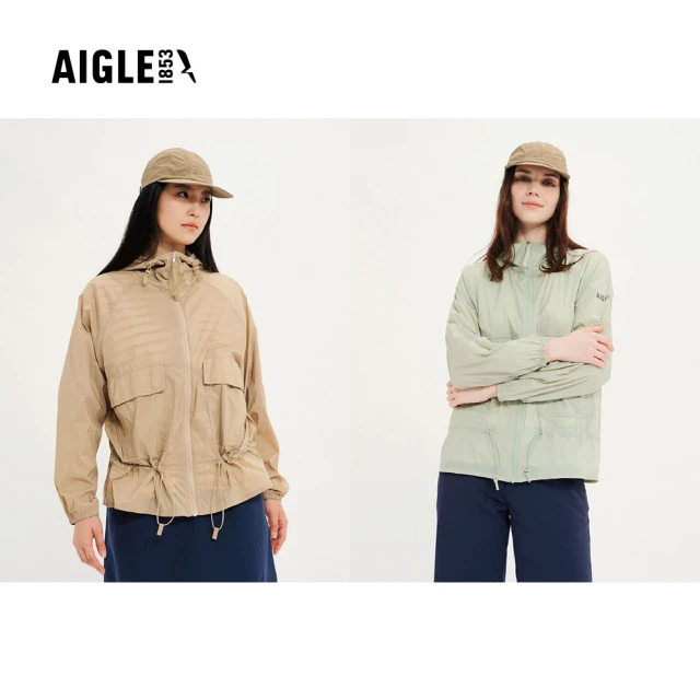 AIGLE 女 防潑超輕量外套AG-4P209 2色(女外套 超輕量外套 防潑水)