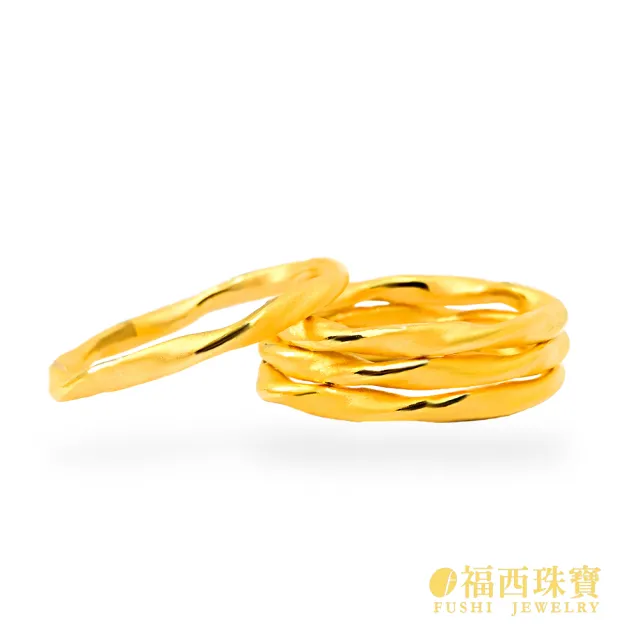 【福西珠寶】黃金戒指 莫比烏斯戒指 無限循環造型 霧面溫潤質感 固定戒圍(金重0.48錢正負0.05錢)