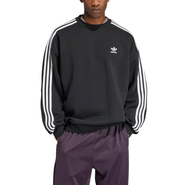 adidas 愛迪達 圓領長袖T恤 運動 休閒 OVERSIZE CREW 男 - IZ1829