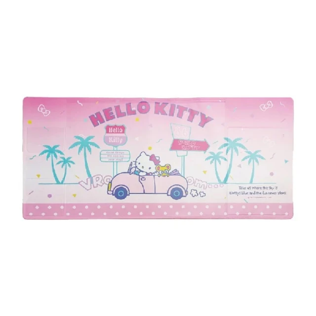 SANRIO 三麗鷗 Hello Kitty 汽車旅行(多功能皮革滑鼠墊)