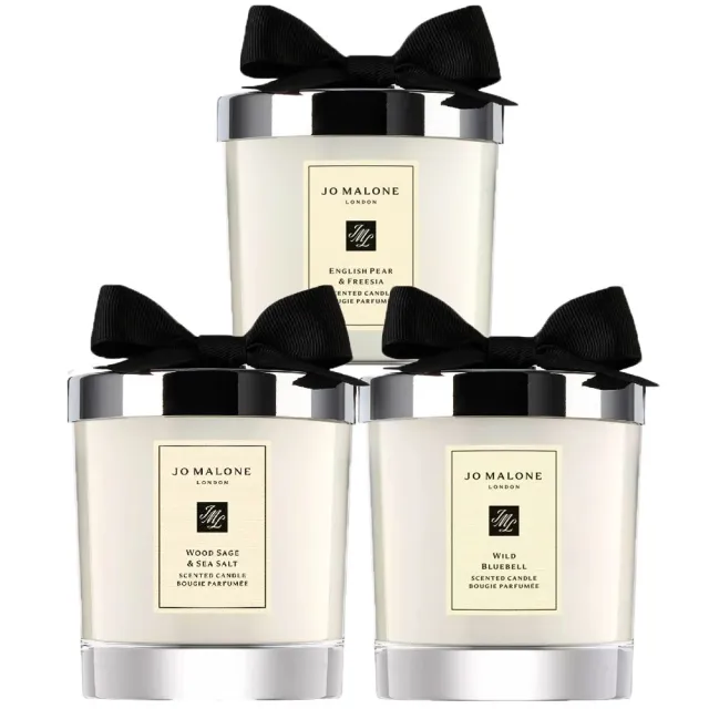 【Jo Malone】香氛工藝蠟燭 200gX2入(國際航空版.多款任選/英國梨小蒼蘭/海鹽鼠尾草/藍風鈴)