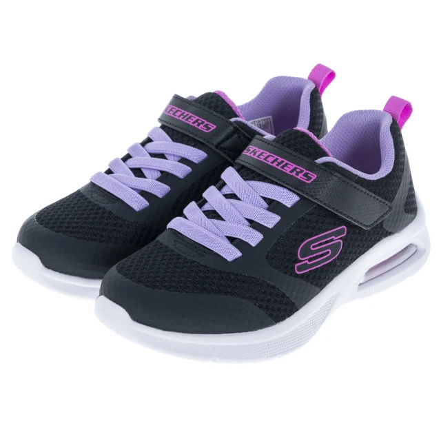 SKECHERS 女童系列 女童鞋 MICROSPEC MAX 寬楦款(303543WLBKLV)