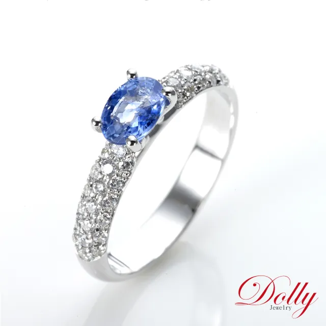 【DOLLY】天然 藍寶石晶鑽戒指 高級訂製珠寶 浪漫質感 奢華送禮
