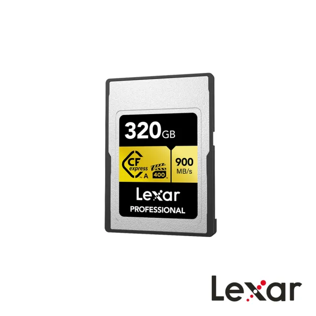 【Lexar 雷克沙】Professional Gold Series 專業CF卡 Cfexpress Type A Card 320GB(公司貨)