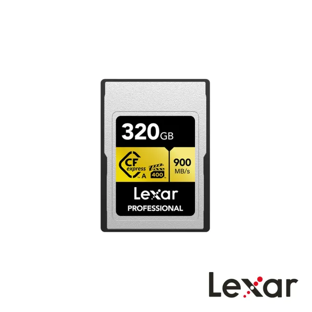 【Lexar 雷克沙】Professional Gold Series 專業CF卡 Cfexpress Type A Card 320GB(公司貨)