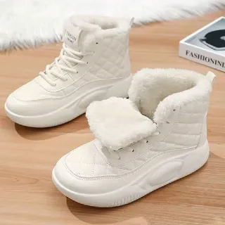【LN】★高筒防潑水保暖雪靴(女鞋/短靴/雪鞋/靴子)