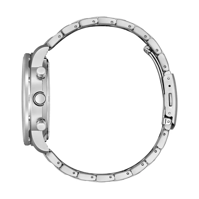 【CITIZEN 星辰】Chronograph 飛行風格三眼計時光動能男錶/44mm(CA4500-91L)