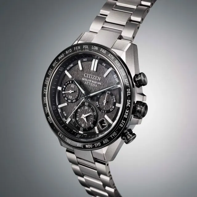 【CITIZEN 星辰】GENTS GPS衛星對時鈦金屬光動能男錶/44.6mm 母親節(CC4058-67X)
