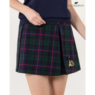 【SCOTTISH HOUSE】紅綠格 狗狗巴黎鐵塔短裙 CHUB2106
