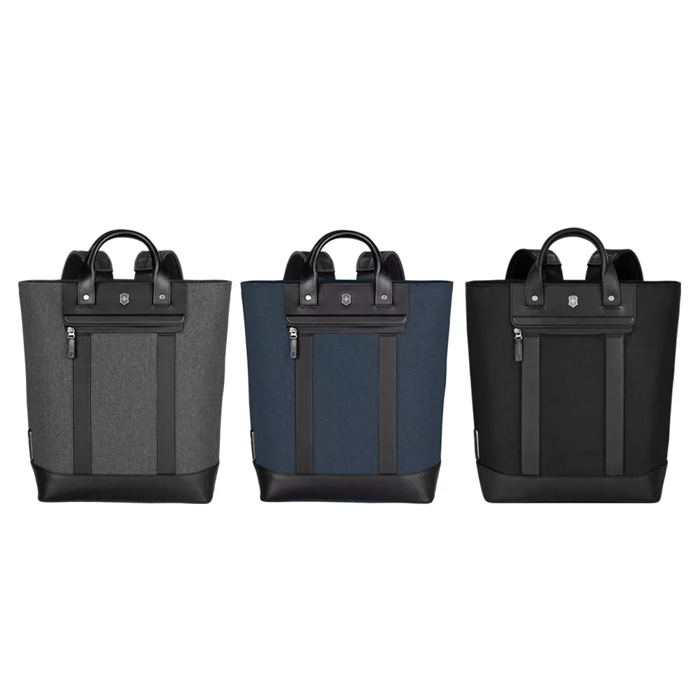 【VICTORINOX 瑞士維氏】Architecture Urban2城市系列兩用手提袋 15X40X40 灰/藍/黑(611957/612672/653354)