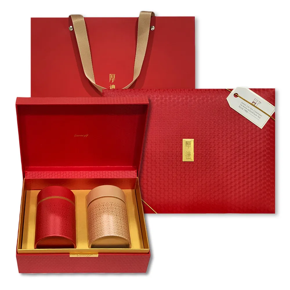 【名池茶業】厚禮 阿里山 凍頂三分 烏龍茶葉禮盒150gx2罐(共0.5斤)