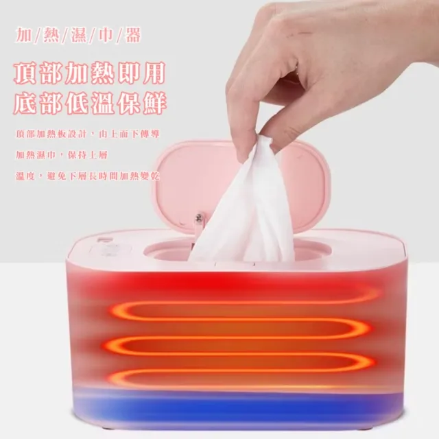 智能調溫USB濕巾加熱器(水潤保濕 濕紙巾保溫器 濕紙巾盒 寶寶濕巾 恒溫加熱機)