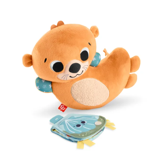 【Fisher price 費雪】二合一搖搖水獺(寶寶安撫/嬰兒玩具/彌月禮/新生兒)