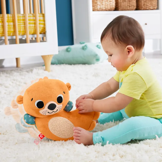 【Fisher price 費雪】二合一搖搖水獺(寶寶安撫/嬰兒玩具/彌月禮/新生兒)