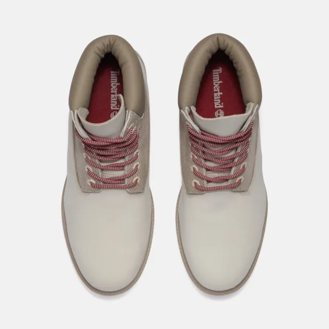 【Timberland 官方旗艦】男款白色新年特別款防水6吋靴(A41MWEM3)