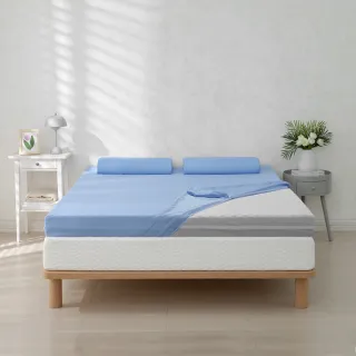 【House Door 好適家居】全新升級紓壓抗塌陷 大和防蟎抗菌床包套12cm厚竹炭記憶床墊(雙人5尺-壓縮包裝款)