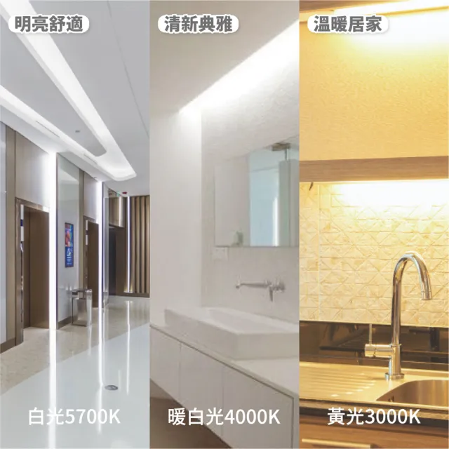 【青禾坊】歐奇OC 3孔T5 LED 3呎15W 串接燈 層板燈-8入(T5/3孔/串接燈/層板燈)