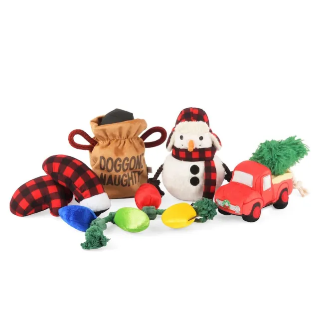 【P.L.A.Y.】節日居家系列 紅色卡車 狗玩具 發聲 寵物玩具