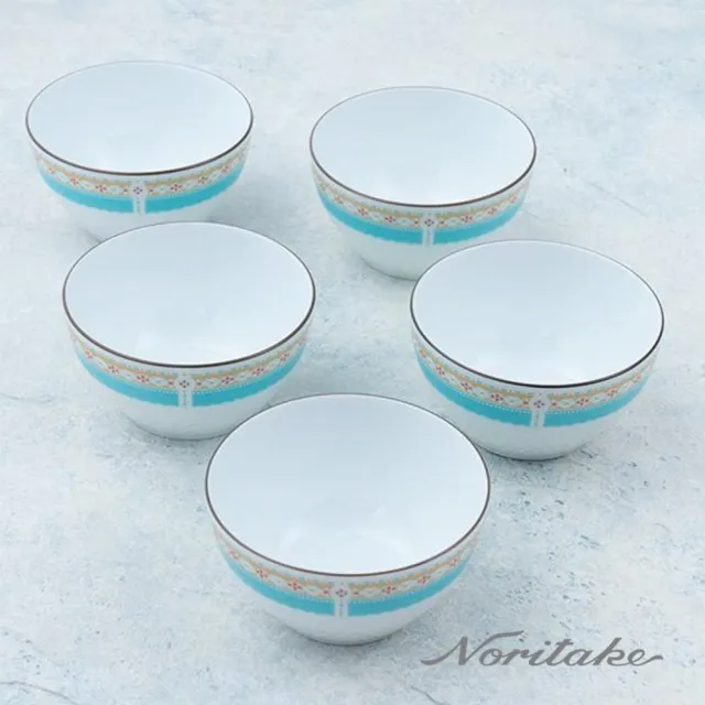 【NORITAKE】日式小清新-夢幻海洋飯碗5件禮盒組(精選好禮款)