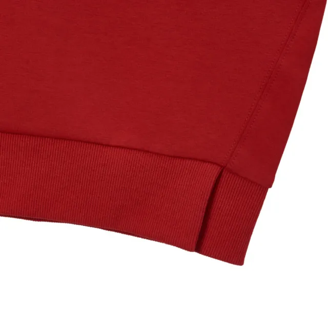 【KANGOL】大學T 紅 落肩 刺繡 休閒 上衣 女(6452100342)