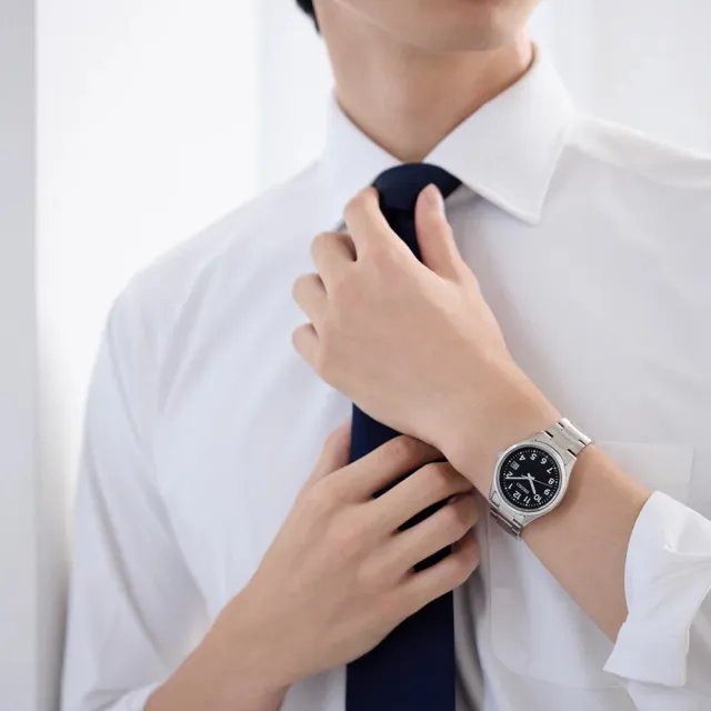 【SEIKO 精工】經典簡約太陽能腕錶-39mm黑_SK040(SBPX155J/V157-0DX0D)