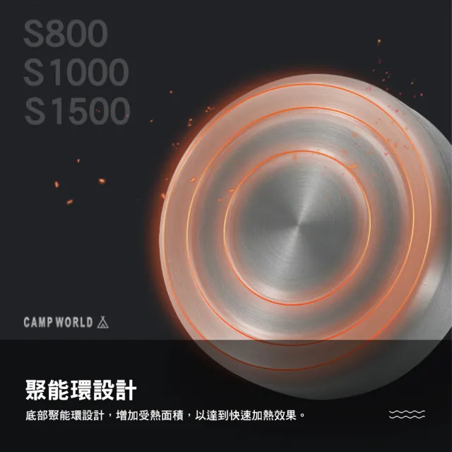 【Campingmoon 柯曼】戶外茶壺 S800 0.8L(煮水壺 茶壺 Campingmoon 露營 逐露天下)