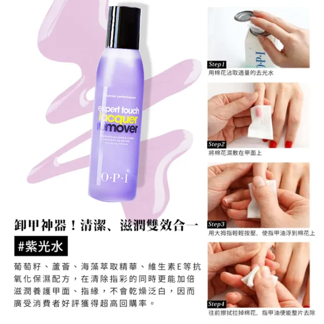 【O.P.I】受損型硬甲油記得卸組-亮麗增強基礎護甲油15mL+專業去光水110mL-NTT80+AL414(禮物/官方直營)