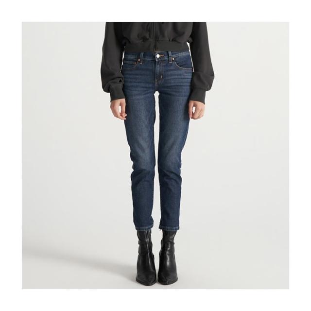 【LEVIS】女款 高腰牛仔褲 BOYFRIEND男友褲 Warm 保暖丹寧褲 熱賣單品 19887-0344