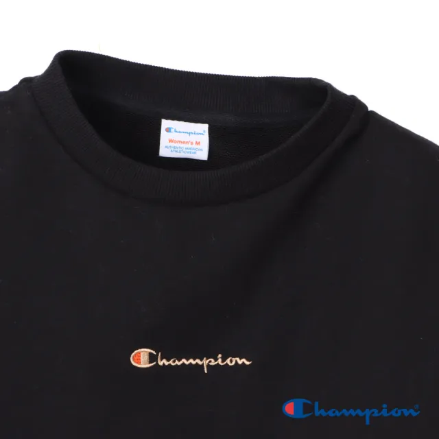 【Champion】官方直營-CASUAL日本系列刺繡短版大學T衛衣-女(3色可選)