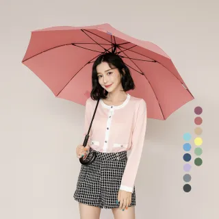 【雨傘王】BigPurple 25吋自動直傘 長傘 大傘面 輕量 莫蘭迪色 高CP值(超值款無維修)