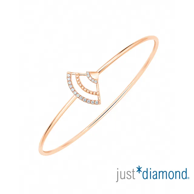 【Just Diamond】鎮金店 18K玫瑰金 永恆之舞 鑽石手環