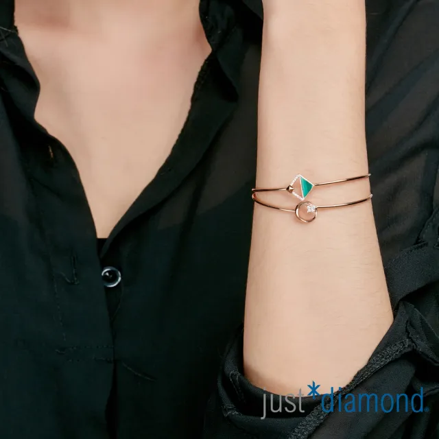 【Just Diamond】鎮金店 18K玫瑰金 絕色魅力 鑽石手環