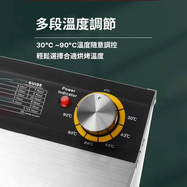 【Felsted 菲仕德】6層溫控乾果機(幹果機/食物烘乾機/水果脫水機/零食水果烘乾/乾果機/果乾機)