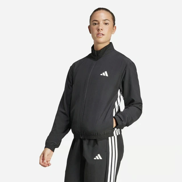 adidas 愛迪達 外套 女 運動立領外套 TE 3S WOVEN JKT 黑 JD6539(S2877)