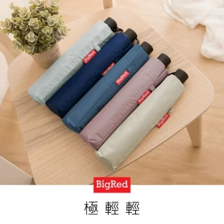 【雨傘王】BigRed極輕輕 21吋自動傘 超輕量 折疊傘 降溫12度 黑膠 防曬 抗UV(終身免費維修)