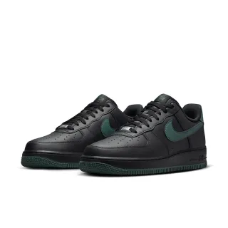 【NIKE 耐吉】休閒鞋 男鞋 運動鞋 AF1 AIR FORCE 1 07 黑綠 FJ4146-001