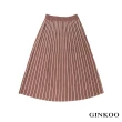 【GINKOO 俊克】跳色針織褶裙