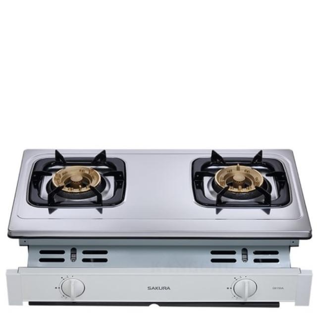 【SAKURA 櫻花】全省安裝 雙口嵌入爐 瓦斯爐(G-6150AS基本安裝)
