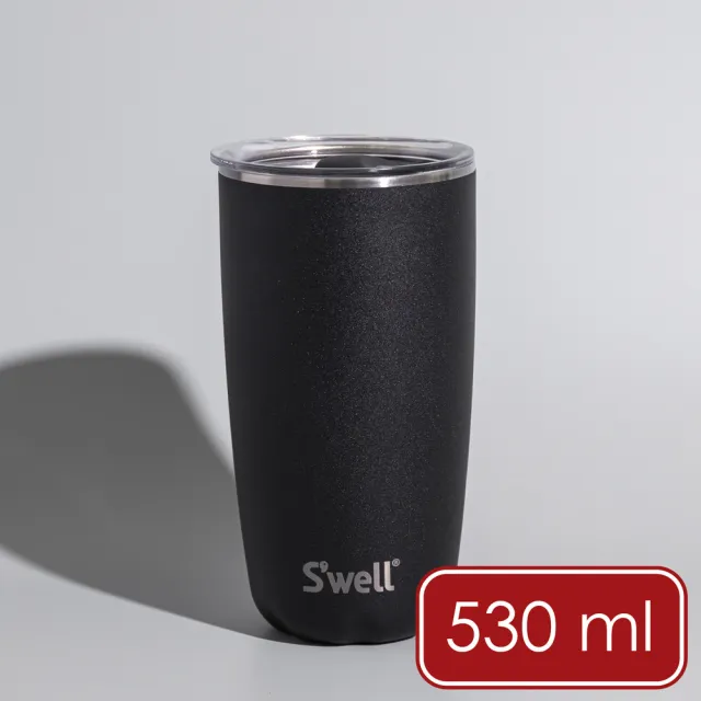 【S’well】美國 Tumbler不鏽鋼滑蓋保溫杯 曜石黑530ml / swell 保溫杯 保冰杯 推蓋直飲杯