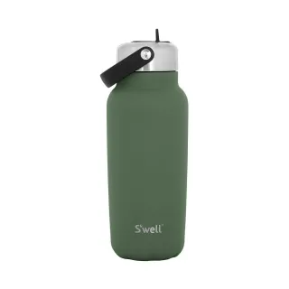 【S’well】Explorer不鏽鋼吸管保溫瓶 軍綠940ml / swell 保溫杯 保冷保冰杯 運動水壺 環保杯 隨行杯
