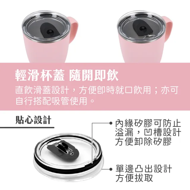 【S’well】美國 Mug不鏽鋼滑蓋保溫馬克杯 櫻花粉350ml / swell 保溫杯 保冰杯 推蓋直飲杯