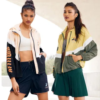 【YUANDONGLI 元動力】-O 愛與和平手比心膠印抽繩連帽拉鍊運動外套(兩色；S-L；4223254007)