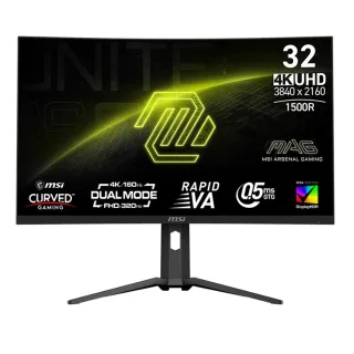 【MSI 微星】MAG 321CUPDF 32型 VA 4K 160Hz 曲面電競螢幕(1500R/AdaptiveSync/Type-C/HDR)